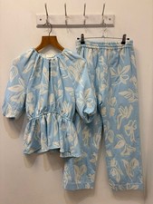 Stine Goya Ladies Blue and White Trouser and Top Set Size XS