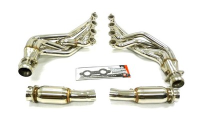 OBX Stainless 04-07 Cadillac CTS-V LS6 LS2 5.7 6.0L Long Exhaust Manifold Catted