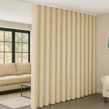 Room Divider Ceiling Curtain Track Set, Blackout Curtains Room Partition Privacy