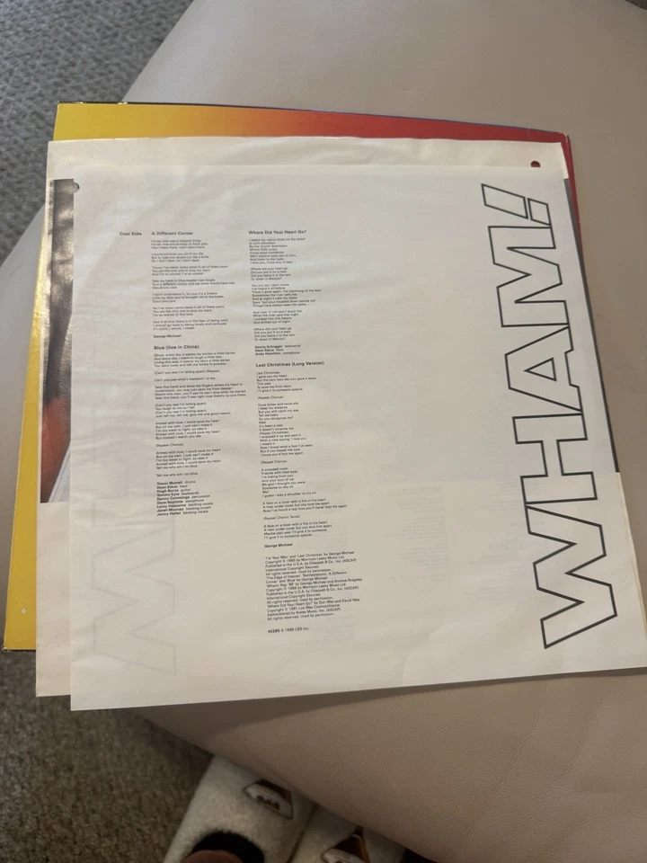 WHAM! Music From The Edge Of Heaven US LP IN SHRINK GEORGE MICHAEL 1986 COLUMBIA Foto 4 de 4