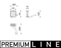 Verdampfer Klimaanlage Premium Line Mahle AE 261 000P FüR Mercedes Klasse W222