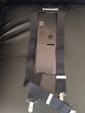 New Mens Black Braces  Unwanted Gift