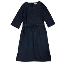 MARGARET HOWELL MHL. Linen Blend 3/4 Sleeve Dress Size 2 Japanese Natural