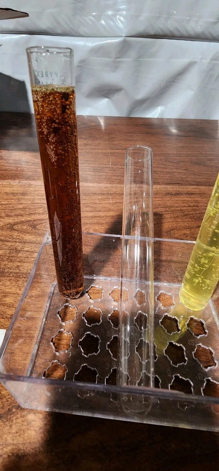 Tubos de ensayo, 50 ml - Vidrio borosilicato 3,3 - Borde con cuentas - Marcas mixtas de EE. UU. 25 unidades Foto 2 de 4