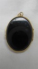 Antique Locket 14K Gold Black Onyx Belle Epoque Victorian Mourning Jewelry c1860 — photo 4