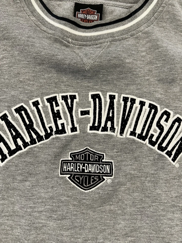 Harley Davidson vintage cuello redondo talla 2XL gris Foto 3 de 4