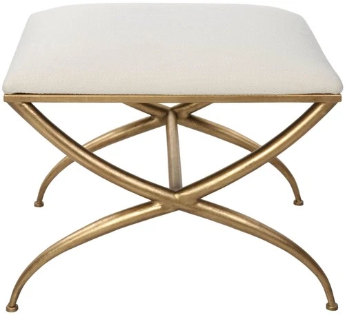 Uttermost 2396-CROSSING-BENCH-SMALL Crossing 23-1/2"W Gold Framed - Picture 1 of 12