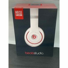 Beats Studio 2 Wired Over-Ear Headphones White Noise Cancelling New Sealed