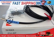 Keyence FU-6F Fiber Optic Sensor FU6F Fiber Amplifier Sensor Cable US Free TAX