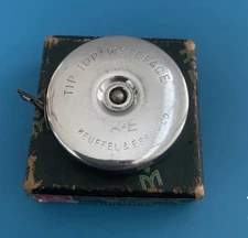 Vintage Tip Top Wyteface K+E Keuffel & Esser Steel Tape Measure 7398A 60inch