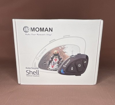 Moman Ridersound Motorcycle Helmet Headset Bluetooth Intercom System New