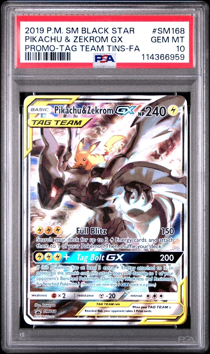 Pikachu & Zekrom GX SM168 Sm | Updated Sep 2026