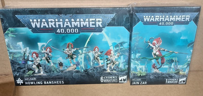  ONE-CLICK WARHAMMER 40K - JAIN ZAR + HOWLING BANSHEES - NIB 