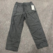 ATHLETA Retreat High Rise Linen Ankle Pant Women's Size US M Black