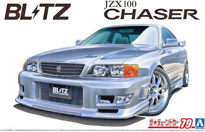 Aoshima Toyota Chaser JZX100 Blitz 1996 1:24 Modellbausatz Neu OVP