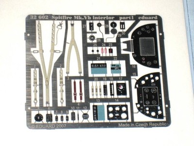 Eduard 1/32 British Air Force Spitfire Mk. Vb Interior for Hasegawa Etching Part