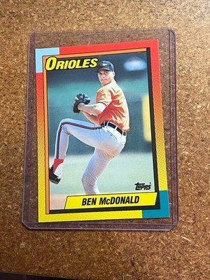 1990 Topps Baseball Traded Factory Set White Back # 70T Ben McDonald RC