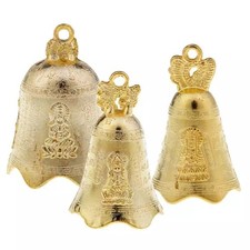 Ancien carillon à vent en métal cloche style suspension décoration jardin orn