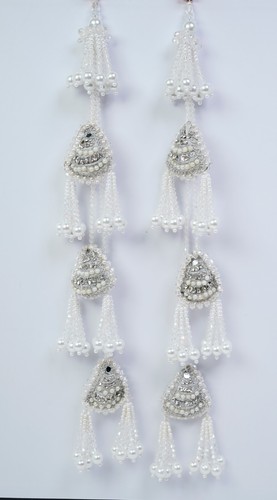 FCL Latkan für Lehga Brautkleid Quaste Girlande für Vorhang 15 Zoll lang genäht - Bild 6 von 24