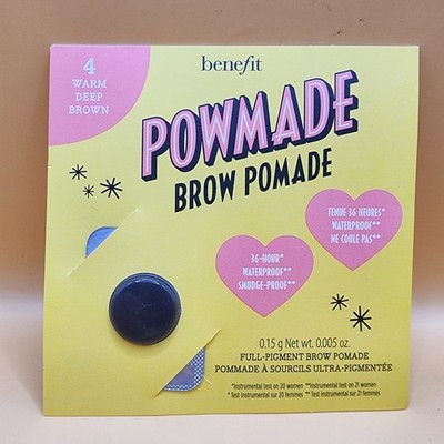 49 pc POWmade Waterproof Brow Pomade -4 Warm Deep Brown 0.15g Benefit Cosmetics