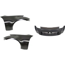 62022CD040, FCA01CD0MA, FCA00CD0MA New Bumper Covers Fascias Set of 3 Front