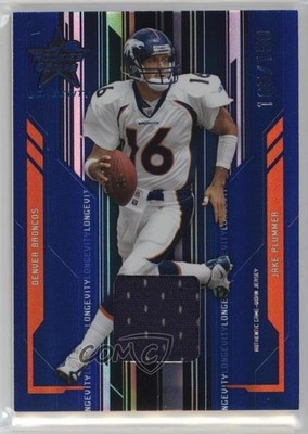 2005 Leaf Rookies & Stars Longevity Sapphire Materials /150 Jake Plummer #29 2s2