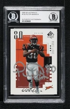 BAS 2000 SP Authentic /1250 Peter Warrick #150 BGS Authentic Auto Rookie RC 5f4