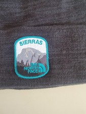 The North Face Sierras Earthscape Embroidered Beanie Hat TNF Black Heather NWT