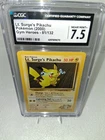 CGC 7.5 Lt. Surge's Pikachu 81/132 Gym Heroes 2000 Eng Reg Basic HP 50