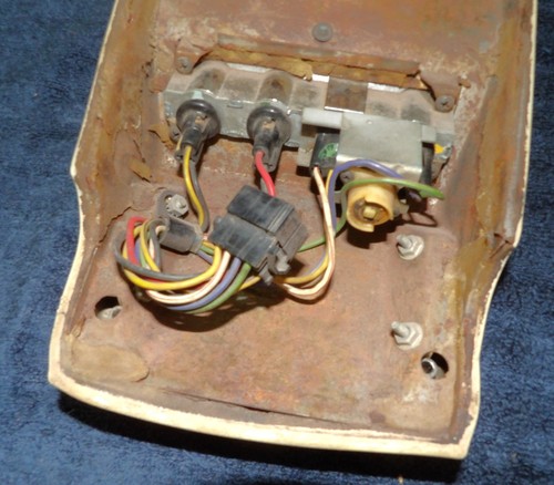 1966 Thunderbird Town Landau ORIG PARCHMENT & WOODGRAIN OVER HEAD ROOF CONSOLE - Picture 13 of 15