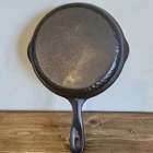 Wagner Ware Cast Iron Hammered Skillet 8 In. Unmarked Pan Pour Spouts