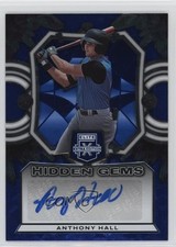 2023 Panini Elite Extra Edition Hidden Gems Blue Anthony Hall #HG-AHL Auto 1cx3