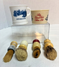 Vintage Shaving Paraphila Old Spice Wheaton  Stutz Cups 2  Brushes 4 