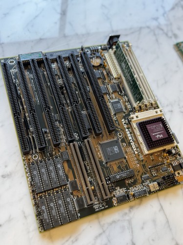Asus VL/I-486SV2GX4 Motherboard 486 DX-2 66MHz 16MB RAM Cirrus Logic VLB VI-710 - Afbeelding 2 van 14