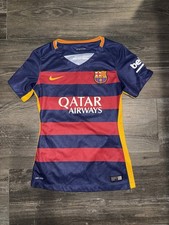 Nike FC BarcelonaHome Jersey Women’s XS Dri-Fit Qatar Airways Barca Soccer Shirt