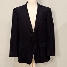 Ermenegildo Z Zegna TwentyFourSeven City Wool Jacket Sportcoat Blazer Black 54R