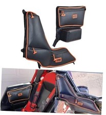RZR RS1 Side Door Bags, Offroad UTV Seats Door Bag and Arm Rest Orange Piping