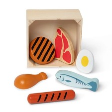 Wooden Food Groups Play Set - Protein - Melissa Doug