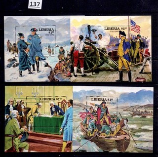/// LIBERIA MNH AMERICA WAR FLAG MILITARY UNIFORMS