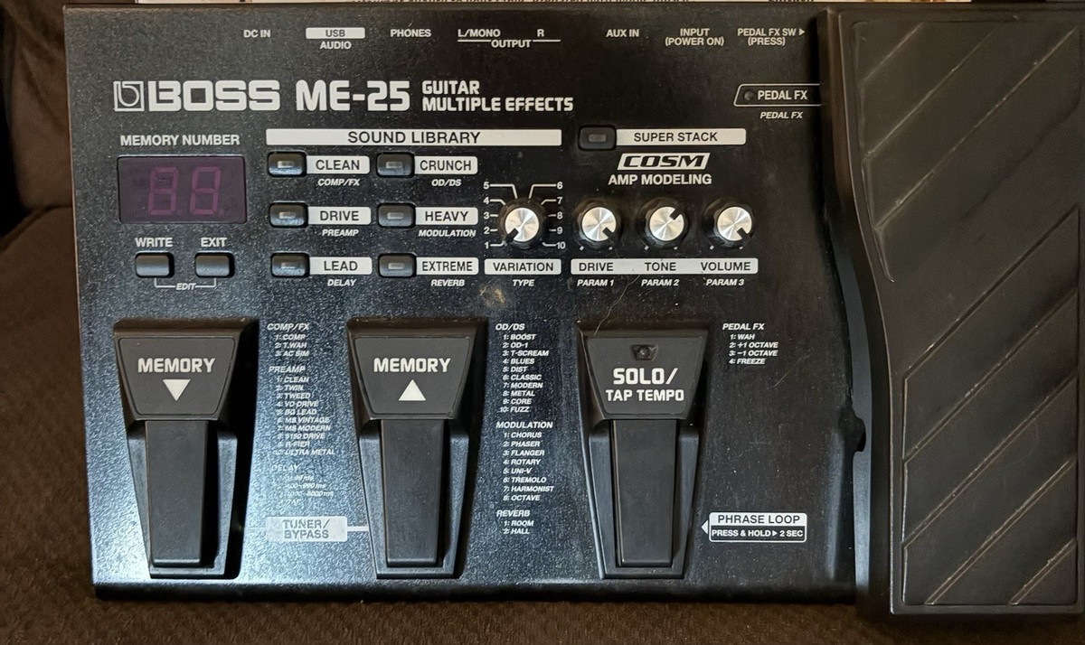 Boss ME-25 Multi-Effects Guitar Effect Pedal for sale online | eBay