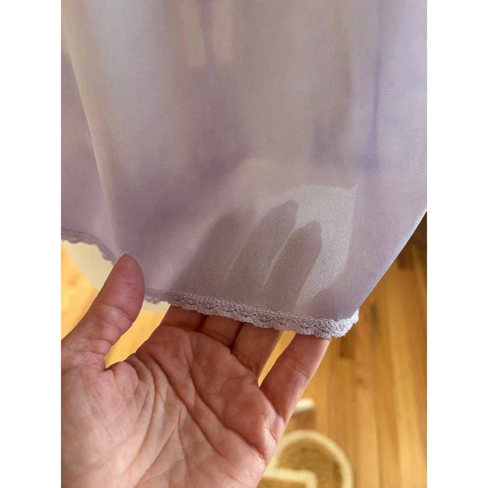 Mini falda vintage Vassarette lavanda teñida a mano Shibori - grande Foto 4 de 4