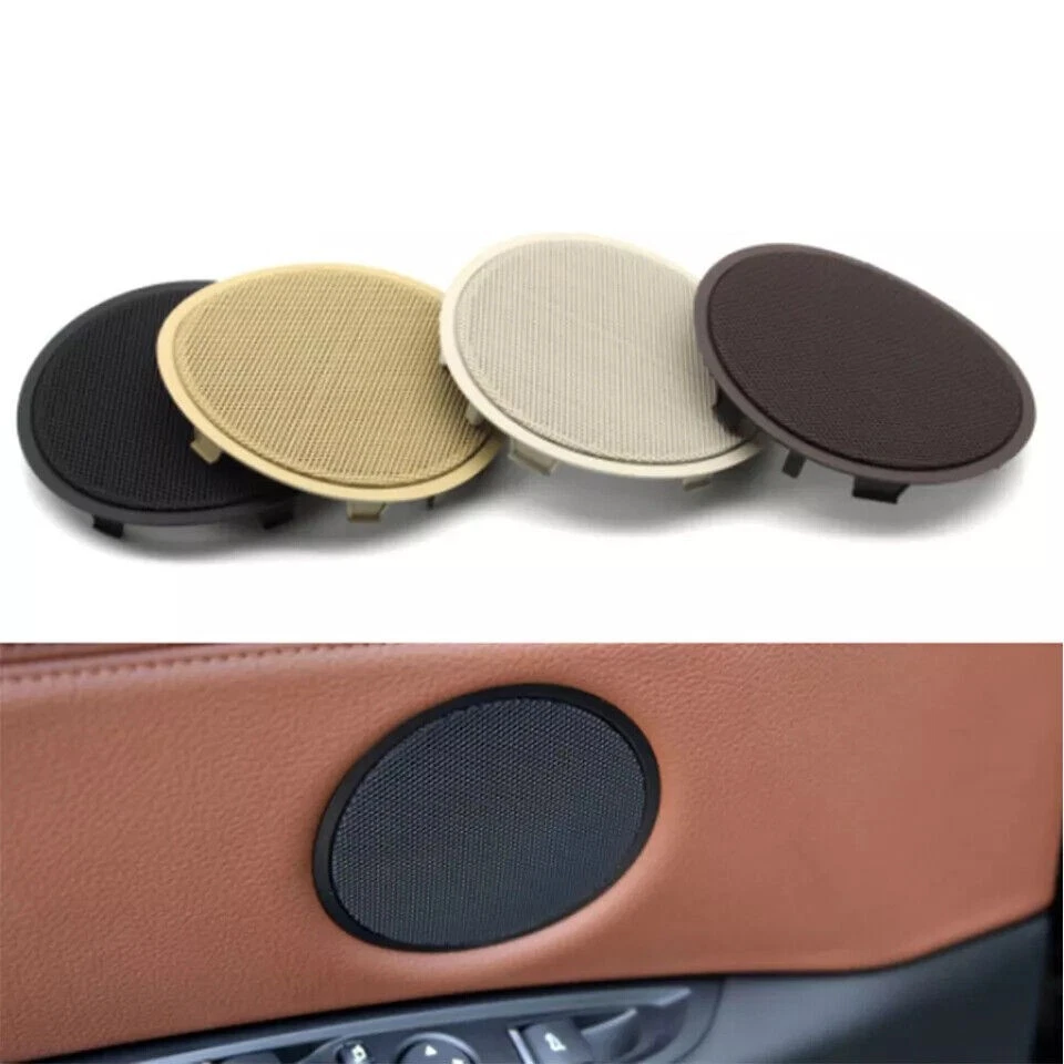 Black Interior Front/Rear Door Woofer Loudspeaker Cover For BMW X5 X6 Foto 3 de 4