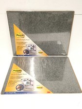 2x NEW 3M Post-it Cut-to-Fit Display Board 18x23" Command Adhesive 558 Charcoal