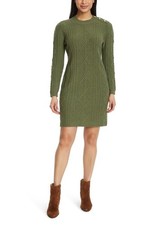 Nine West Women's Mini Sweater Dress Size Small Green NWT Free Shipping!