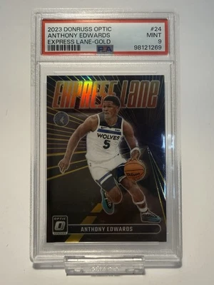 2023-24 Panini Donruss Optic - Express Lane Anthony Edwards #24 /10 PSA 9 - Bild 1 von 2