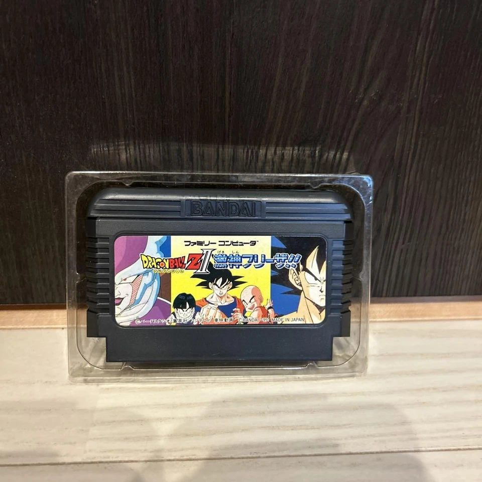 Dragon Ball Z Kyōshū Saiyan Frieza!! Famicom Game Cartridge Boxed BANDAI 1991 - Image 2 of 2