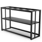 Black Fish Tank Stand Metal Aquarium Stand 55-75 Gallon Aquarium Turtle Tank .