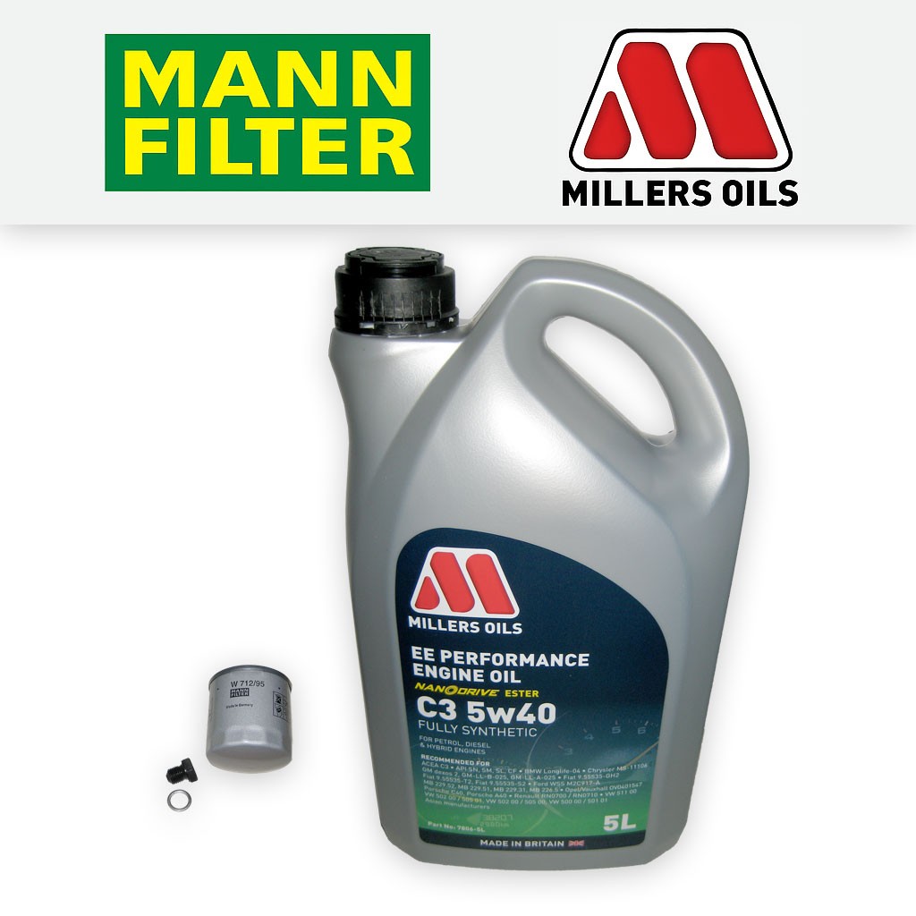 SERVICE KIT for AUDI Q2 (GA) 1.4 TFSI OIL FILTER +5w40 EE OIL (2016-2020)