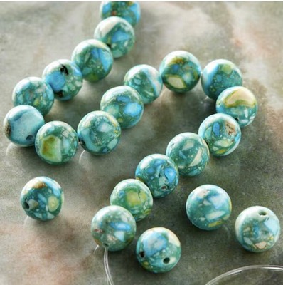 Reconstituted Stone Round Beads, 8mm by Bead Landing