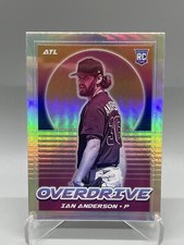 2021 Panini Chronicles Overdrive Silver Prizm #14 Ian Anderson Atlanta Braves.